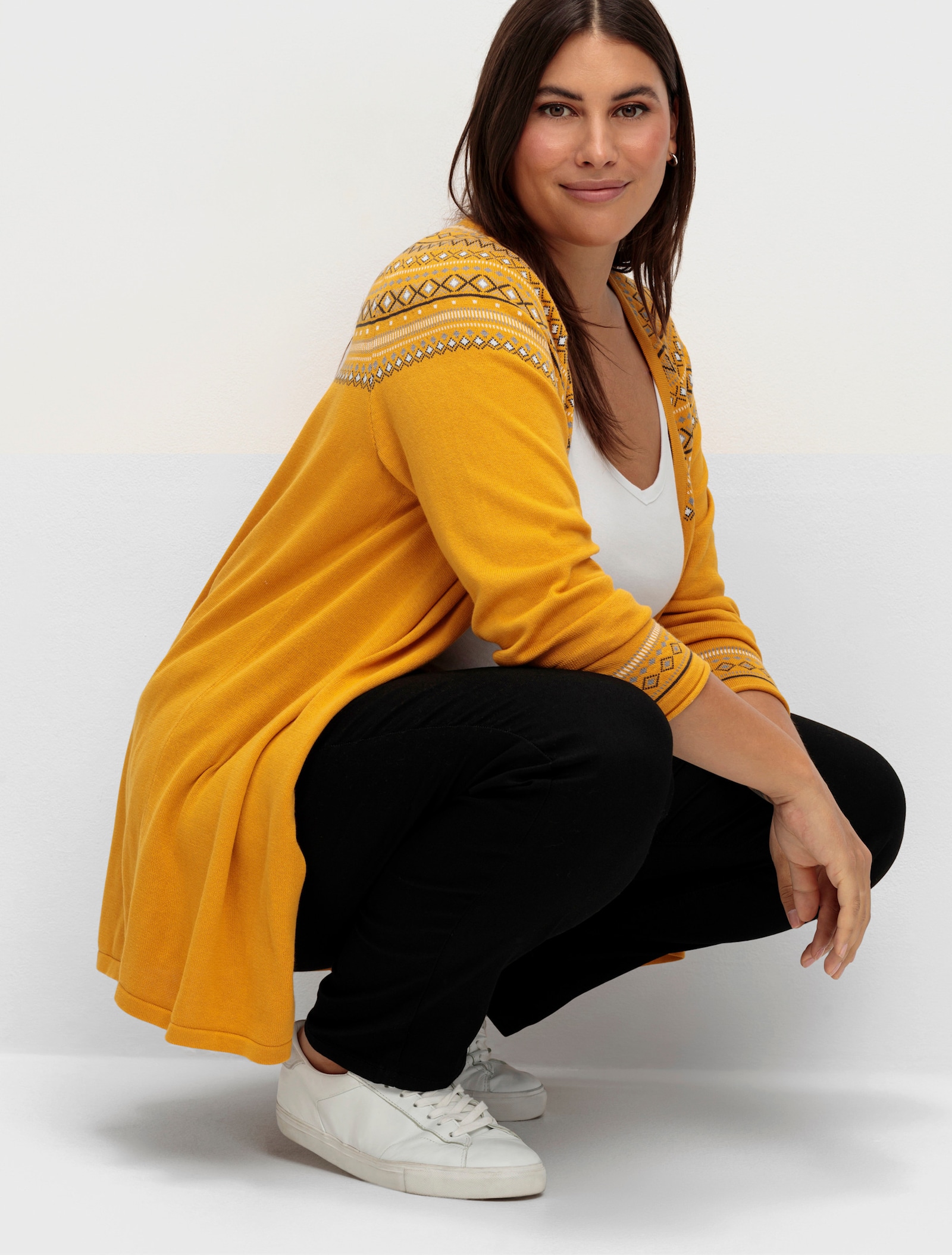 Schlupfhose mit hohem Dehnbund - schwarz