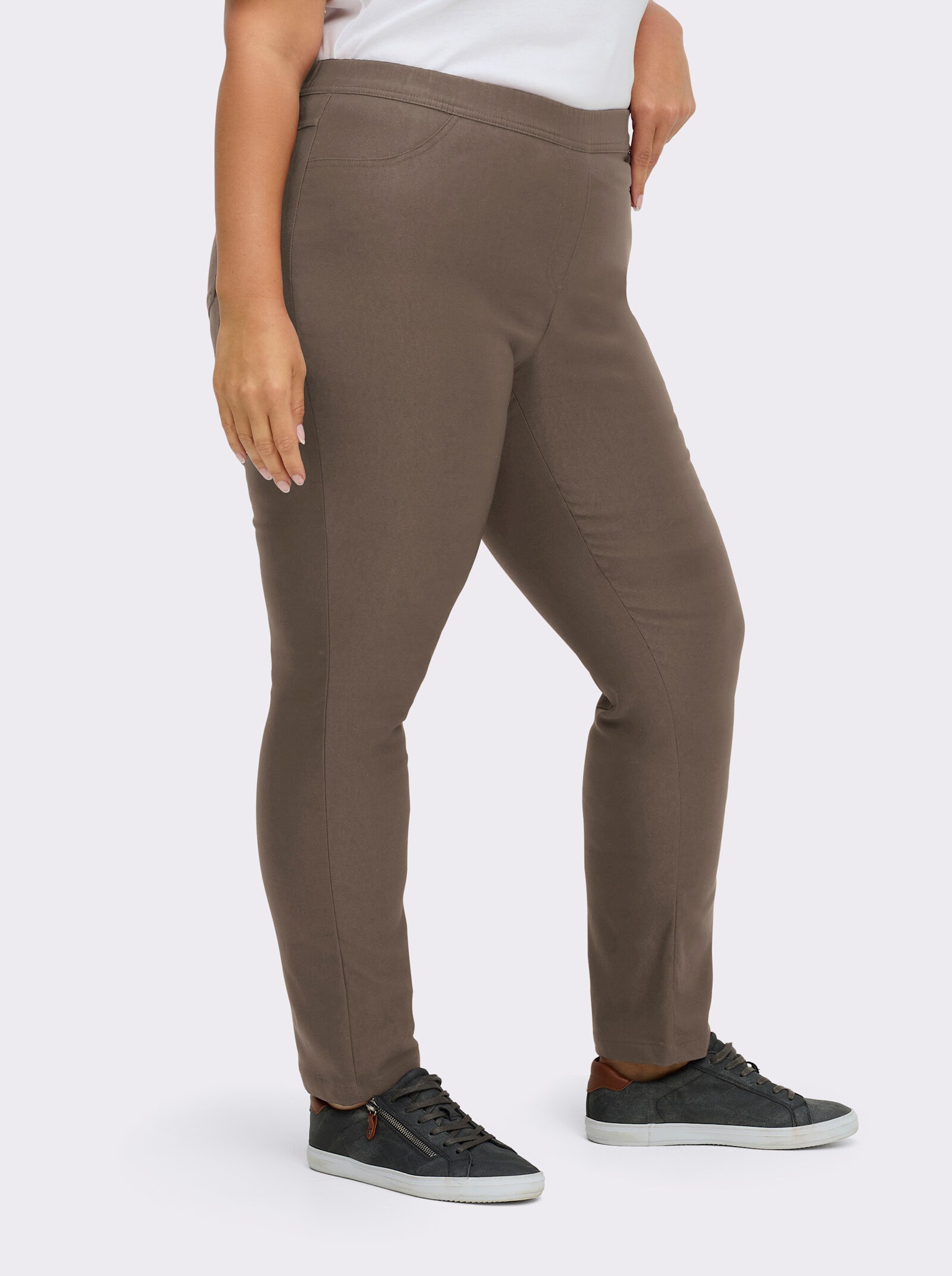 Hose innen angeraut - taupe