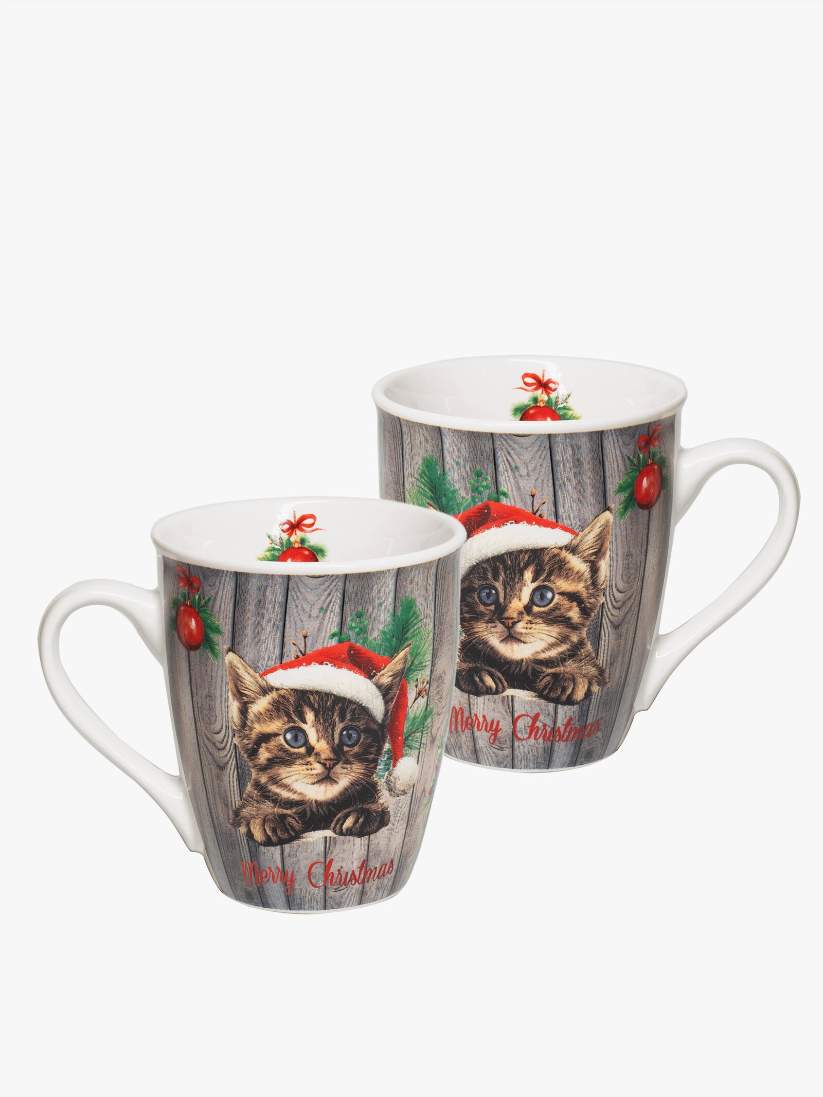 2-tlg. Tassen-Set - weiß