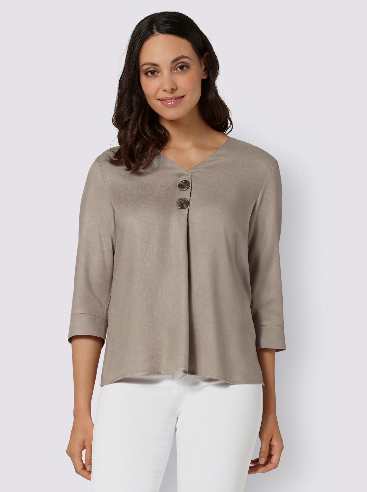 Comfortabele blouse - sesam