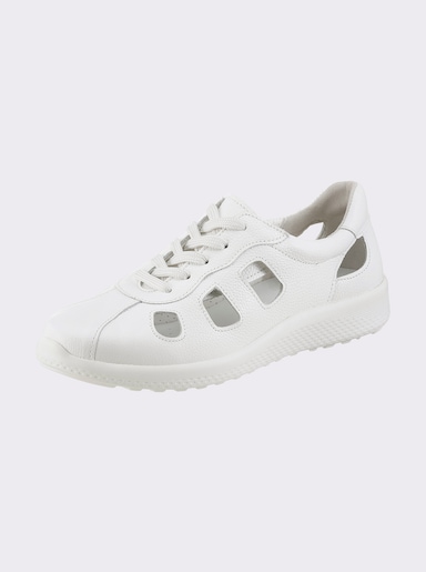 airsoft modern+ Schnürschuh mit Durchbrüchen - weiß