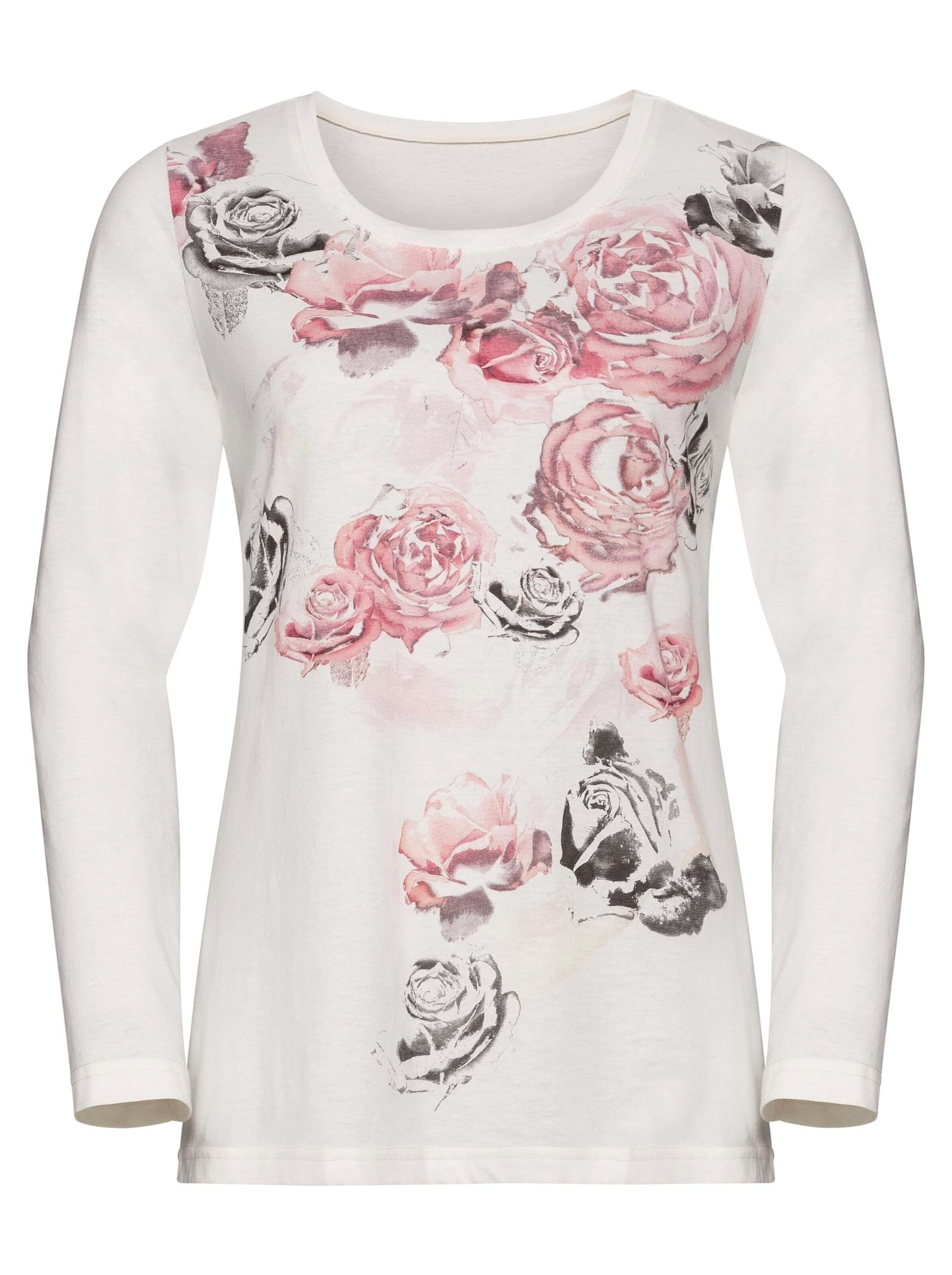 Shirt - wollweiß-bedruckt