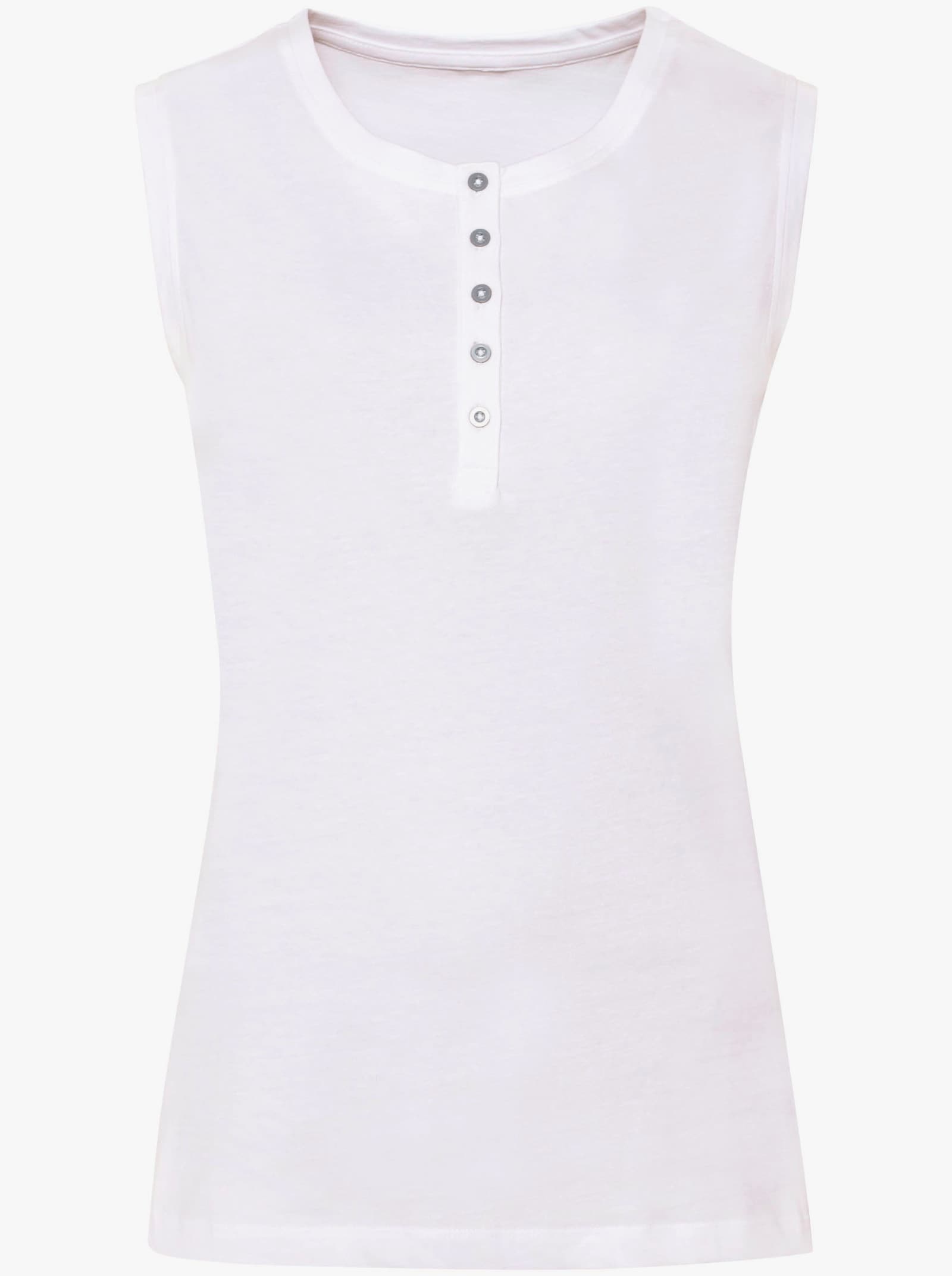 Top, ramienka, čistá bavlna - biela