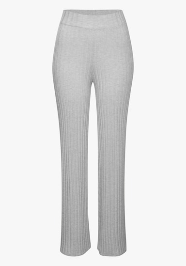 Homewearhose - hellgrau-meliert
