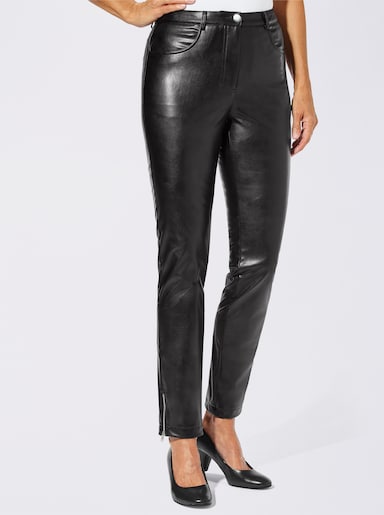 Pantalon en imitation cuir - noir