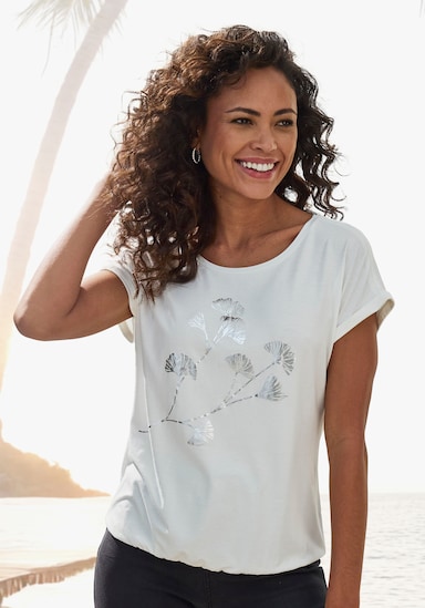 Vivance Kurzarmshirt - creme