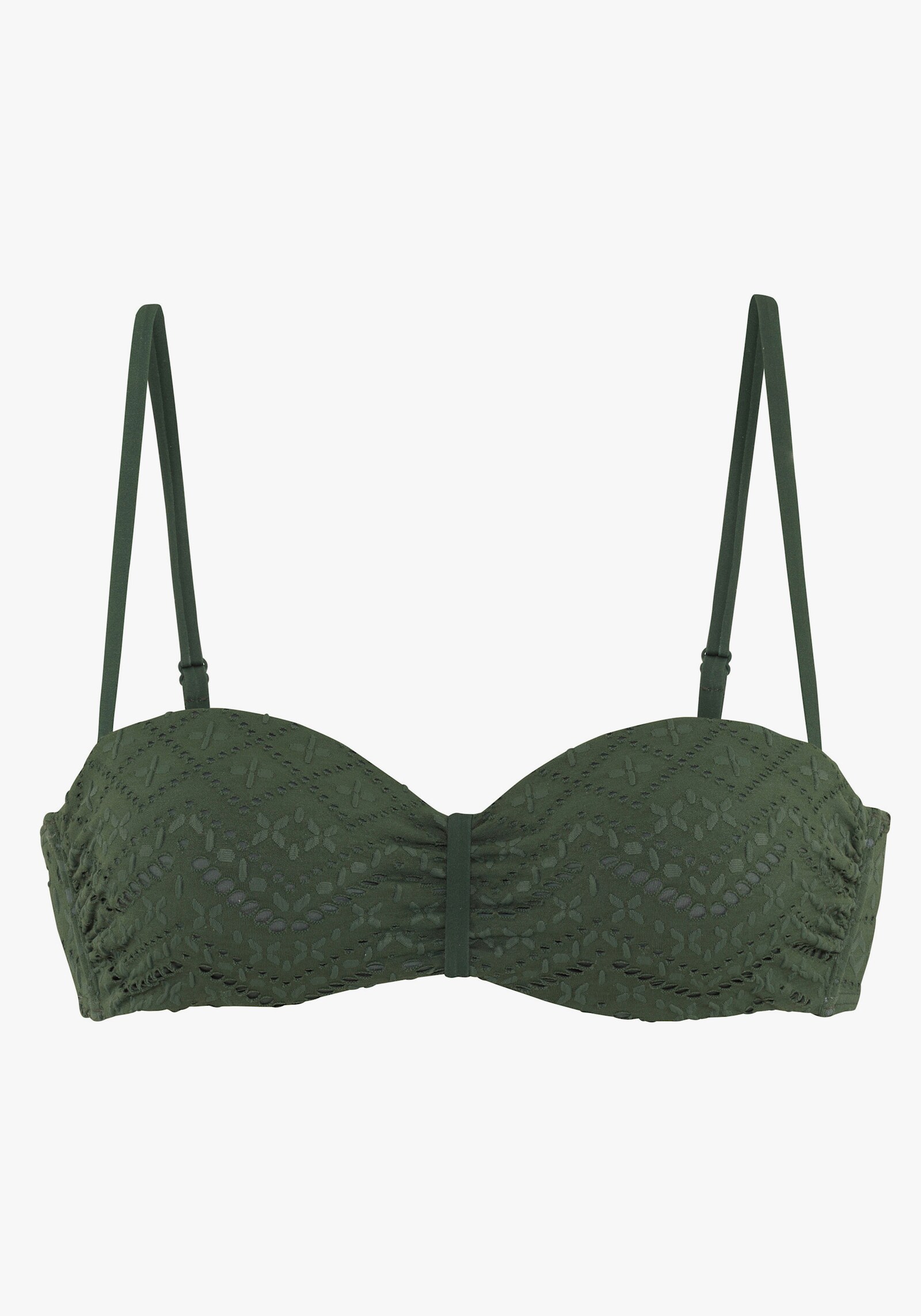 LASCANA Bügel-Bandeau-Bikini-Top - oliv