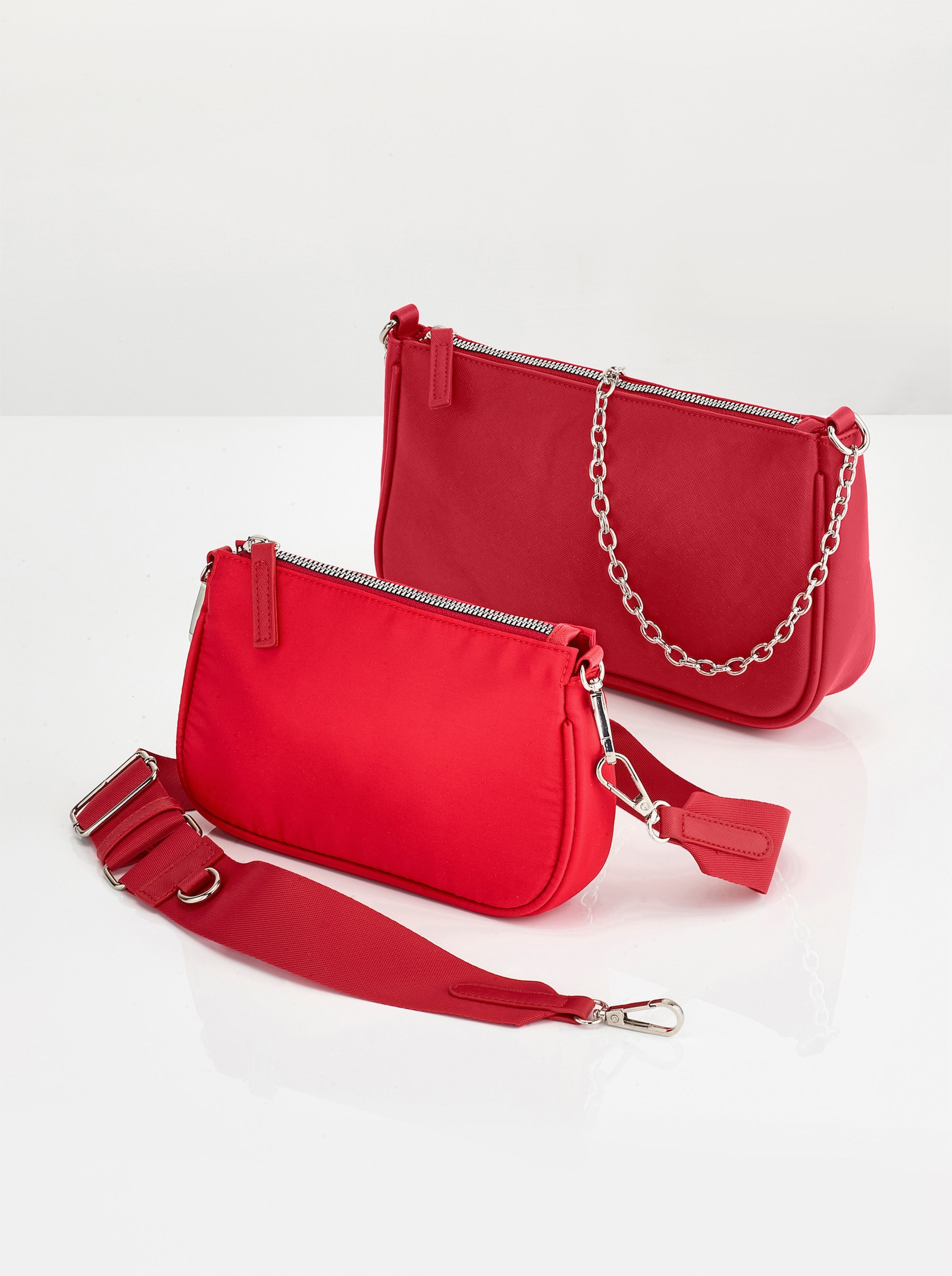 2-tlg. Taschenset - rot