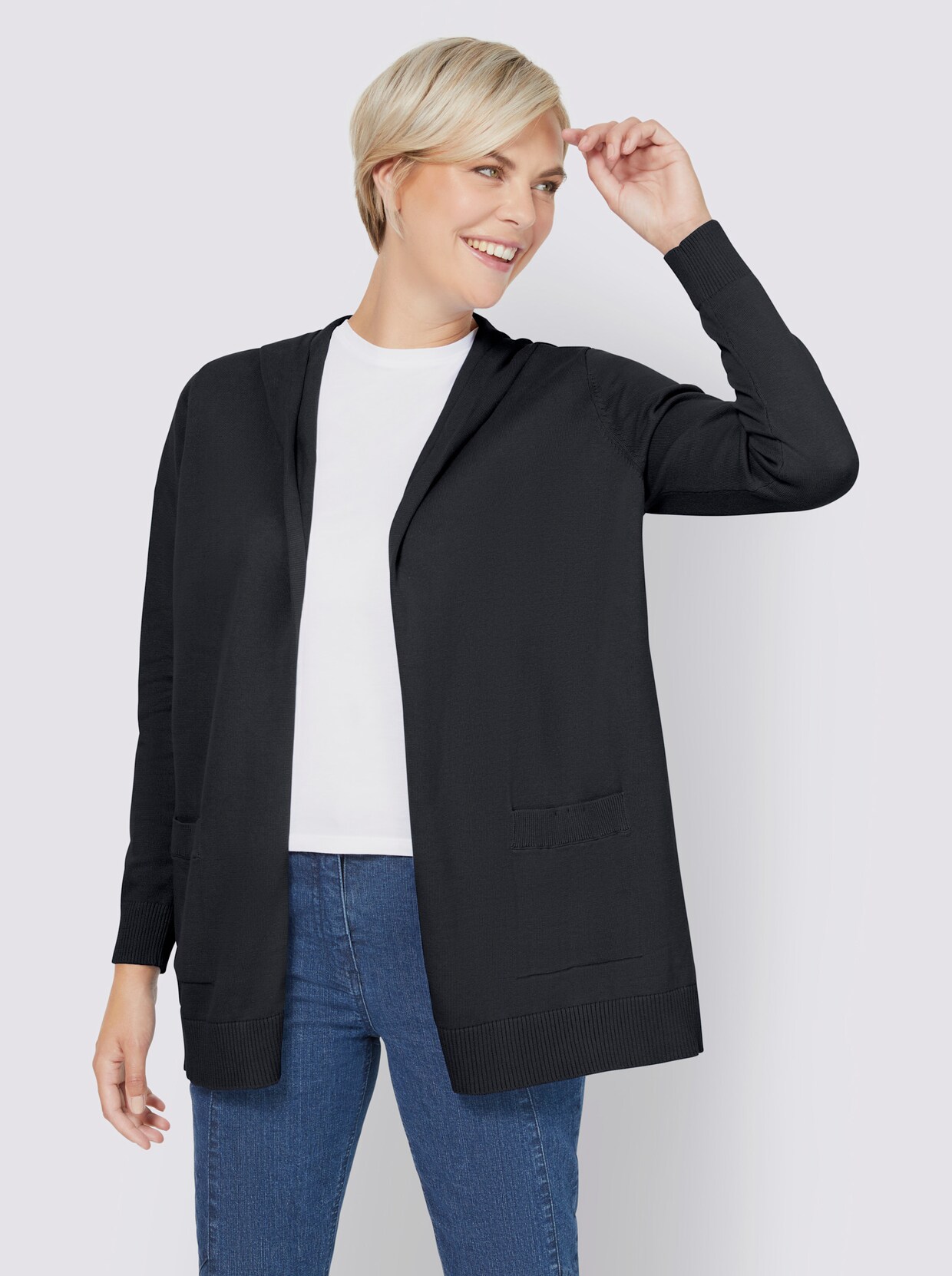 heine Strickjacke - marine