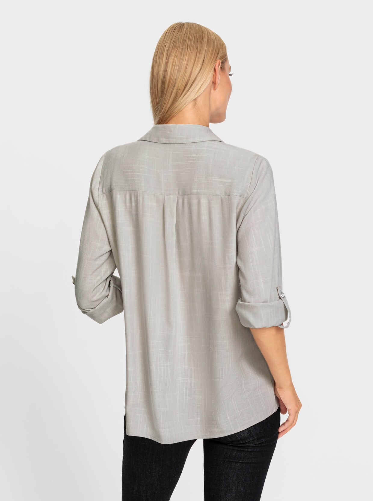 heine Blouse met lange mouwen - lichtgrijs