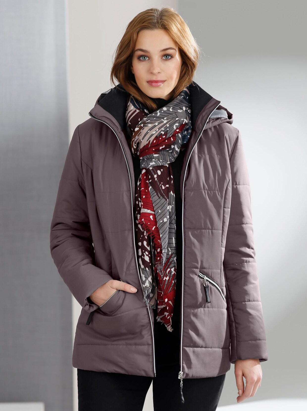 Steppjacke - taupe