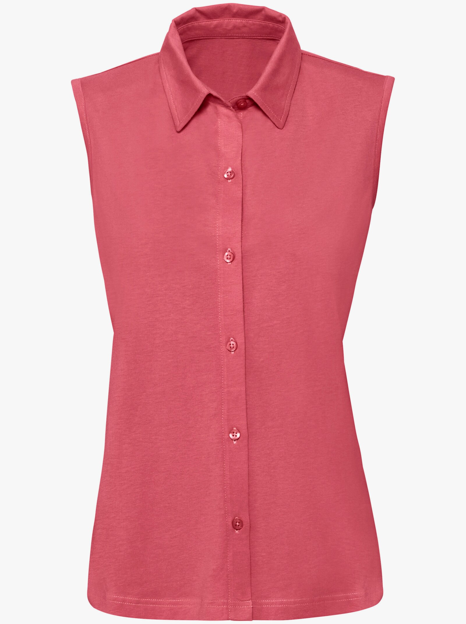 Blusentop in Jersey-Qualität - himbeerrot