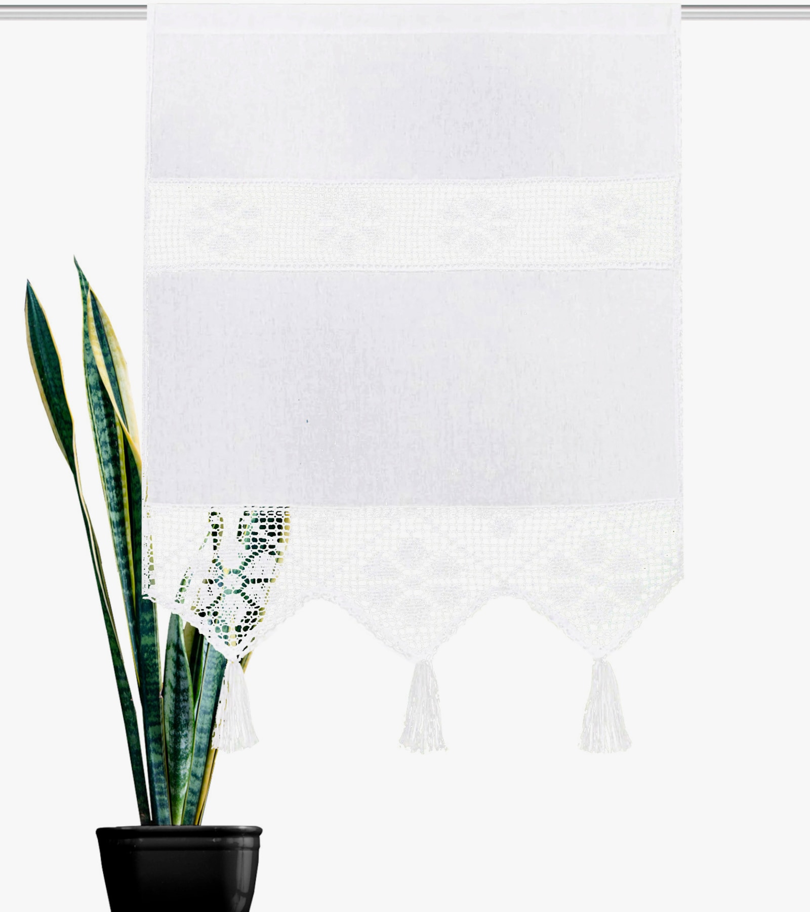 heine home Fensterbehang - weiß