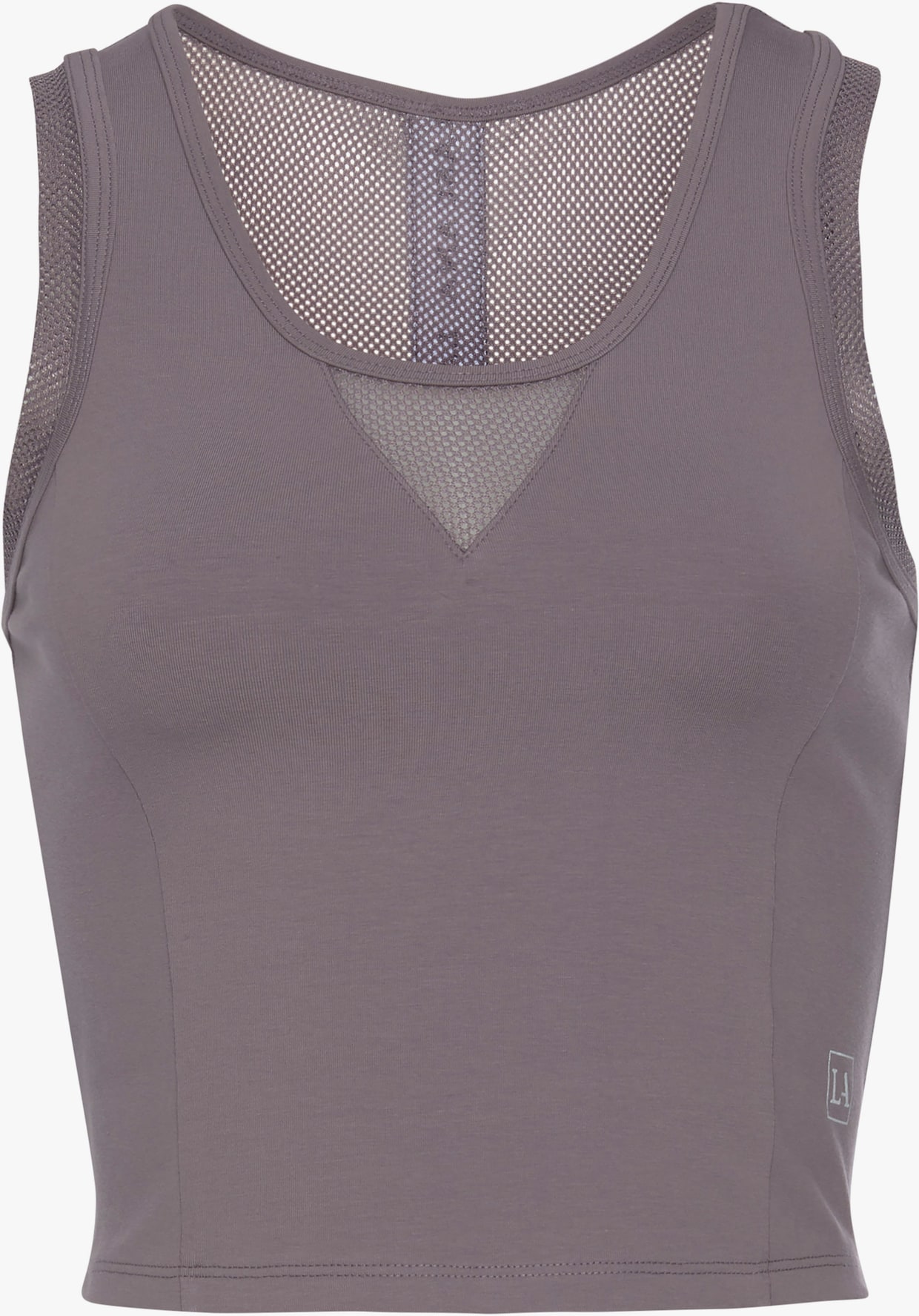 LASCANA ACTIVE Functioneel shirt - steen