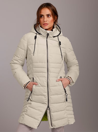 Manisa Regenmantel mit Reflektor-Details - champagner