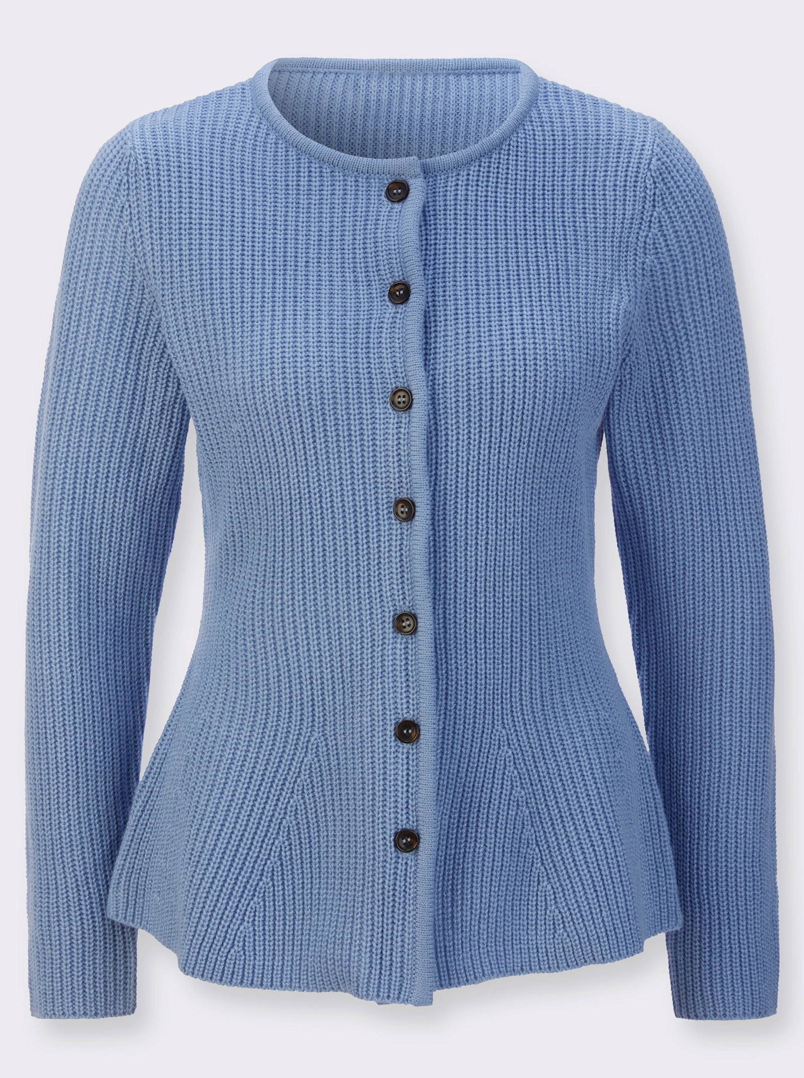 Strickjacke in weicher Qualität - bleu
