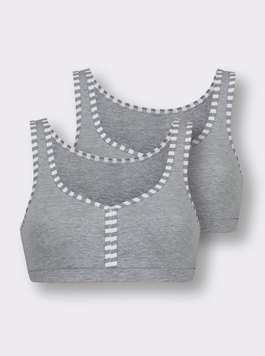 wäschepur Bustier - grau-meliert