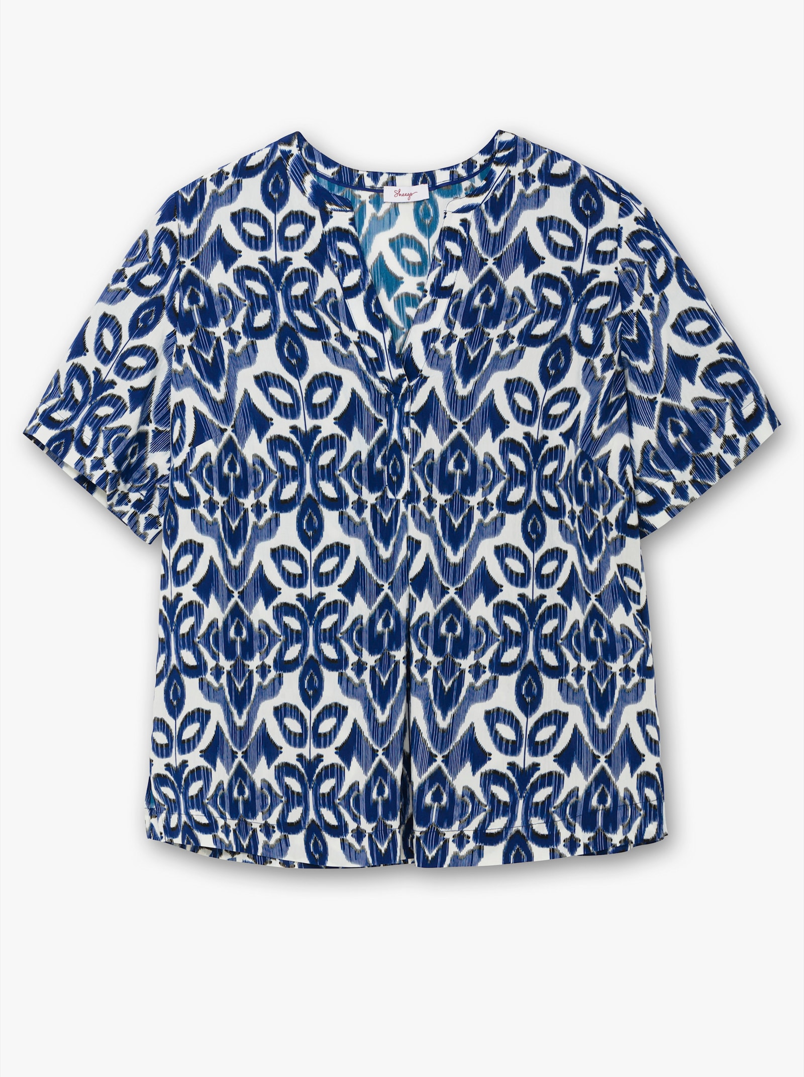 sheego Tunika mit Grafikdruck - ecru-gemustert