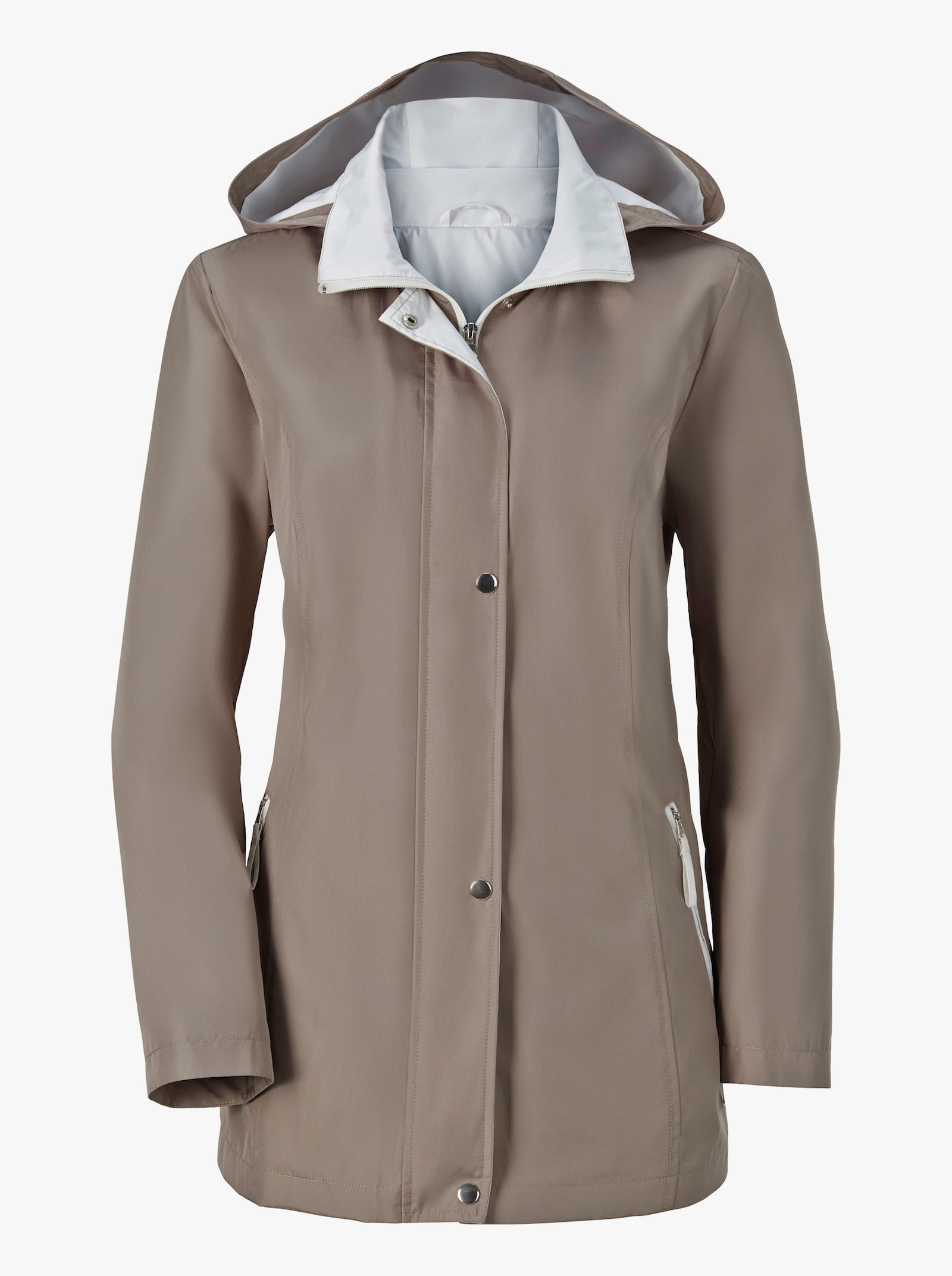 Funktionsjacke wind- und wasserabweisend - taupe
