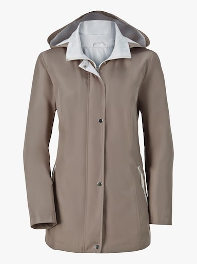 Funktionsjacke wind- und wasserabweisend - taupe
