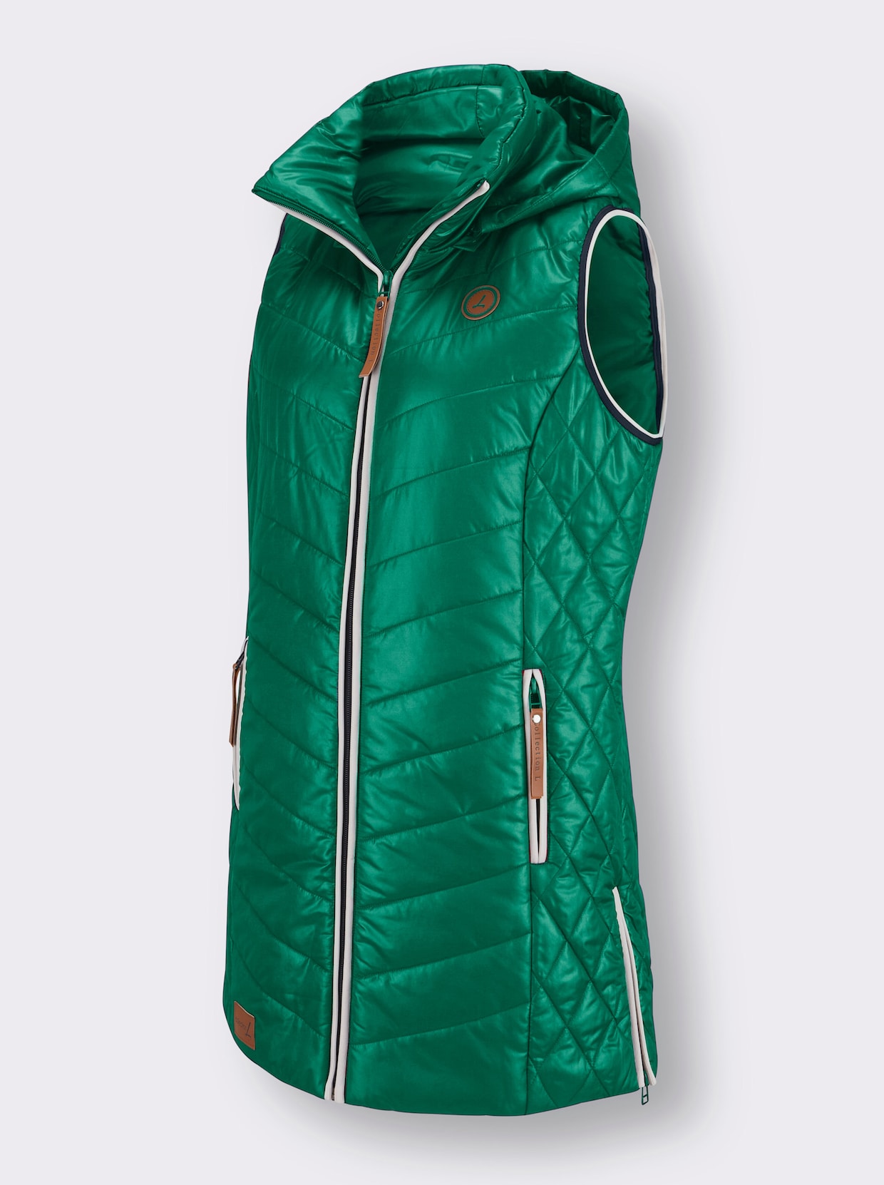 Gilet met capuchon - groen