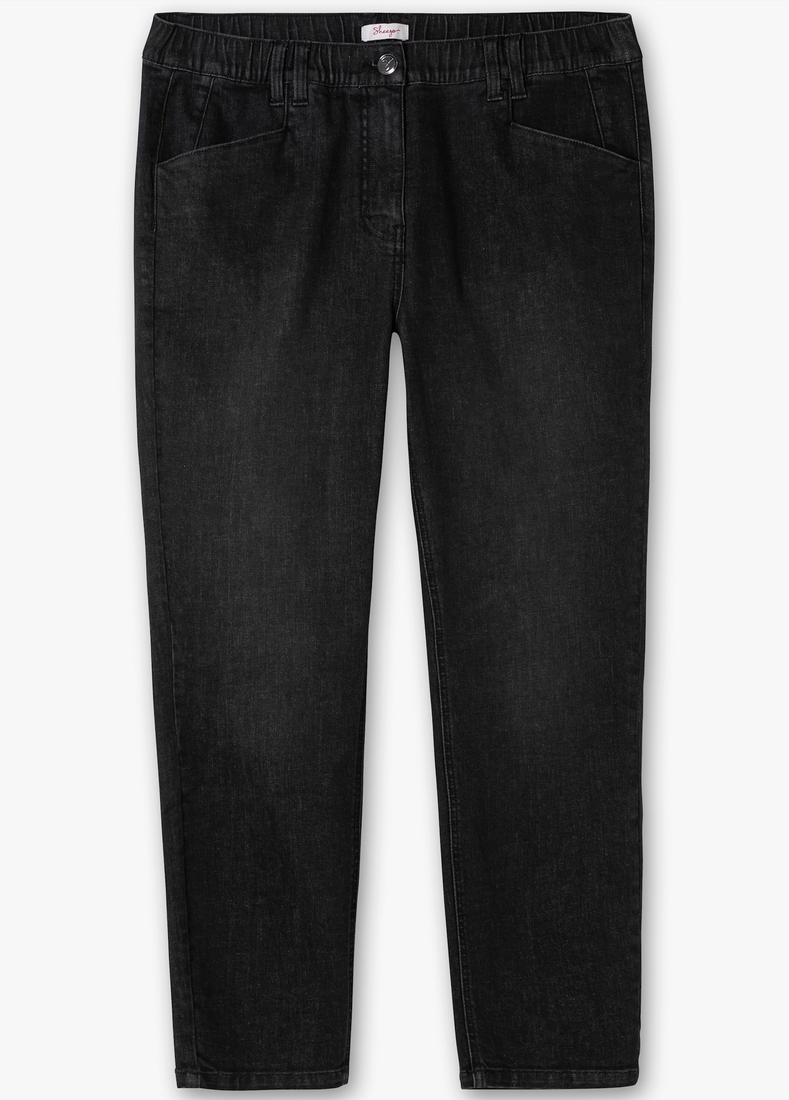 sheego Jeans met elastische band - black denim