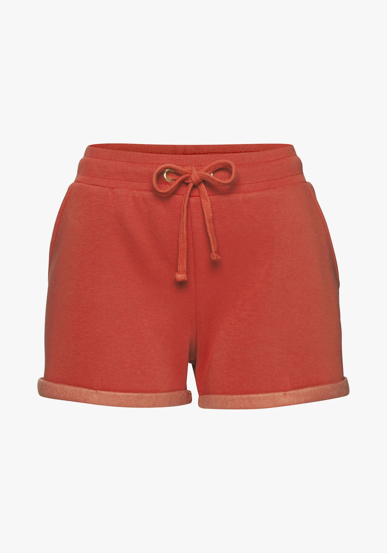 LASCANA Sweatshorts - rotbraun