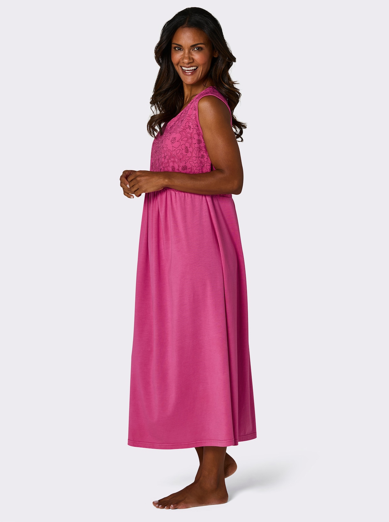 Ascafa Nachthemd - fuchsia