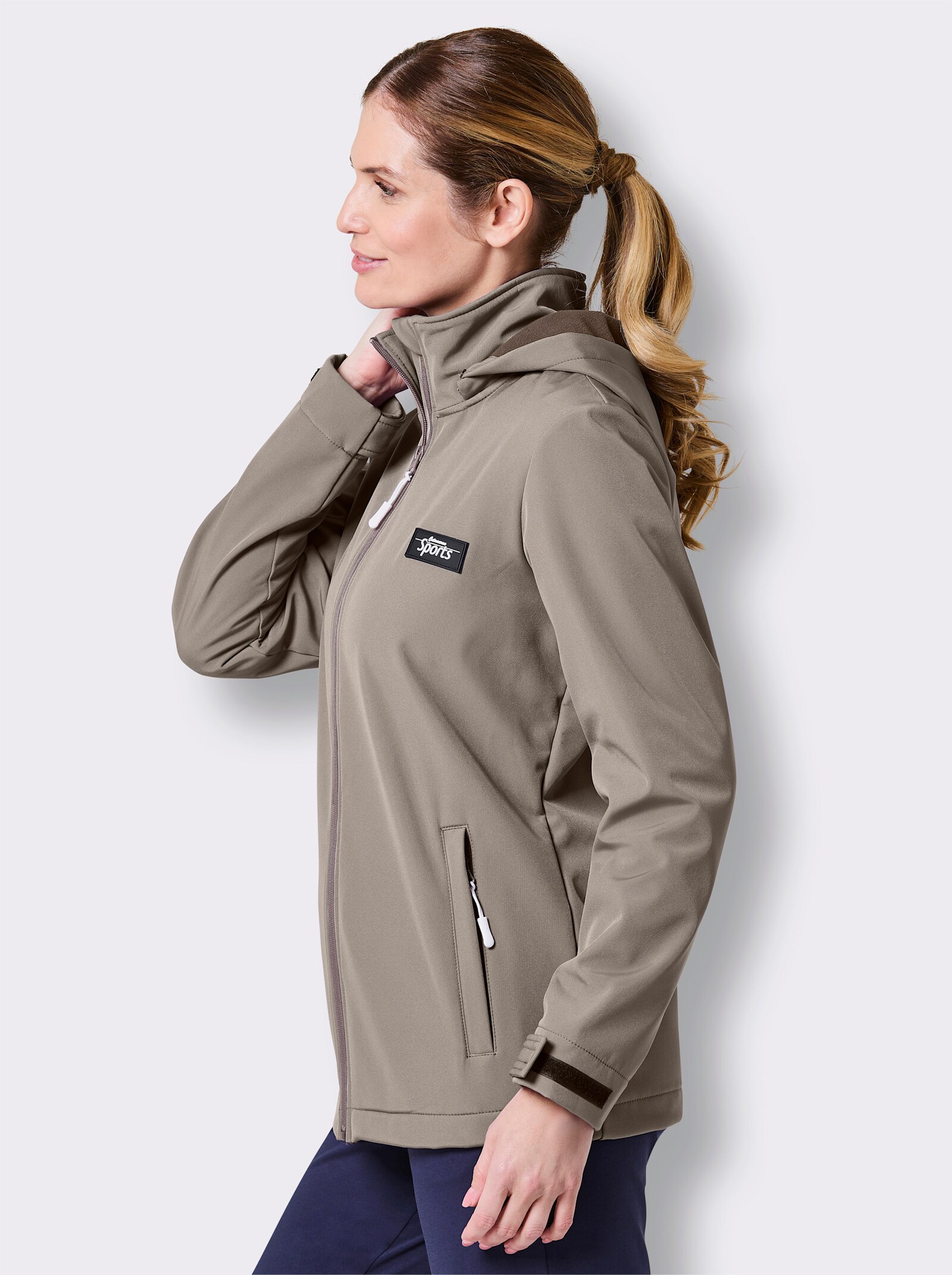 Catamaran Sports Funktionsjacke mit Fleece-Innenseite - taupe