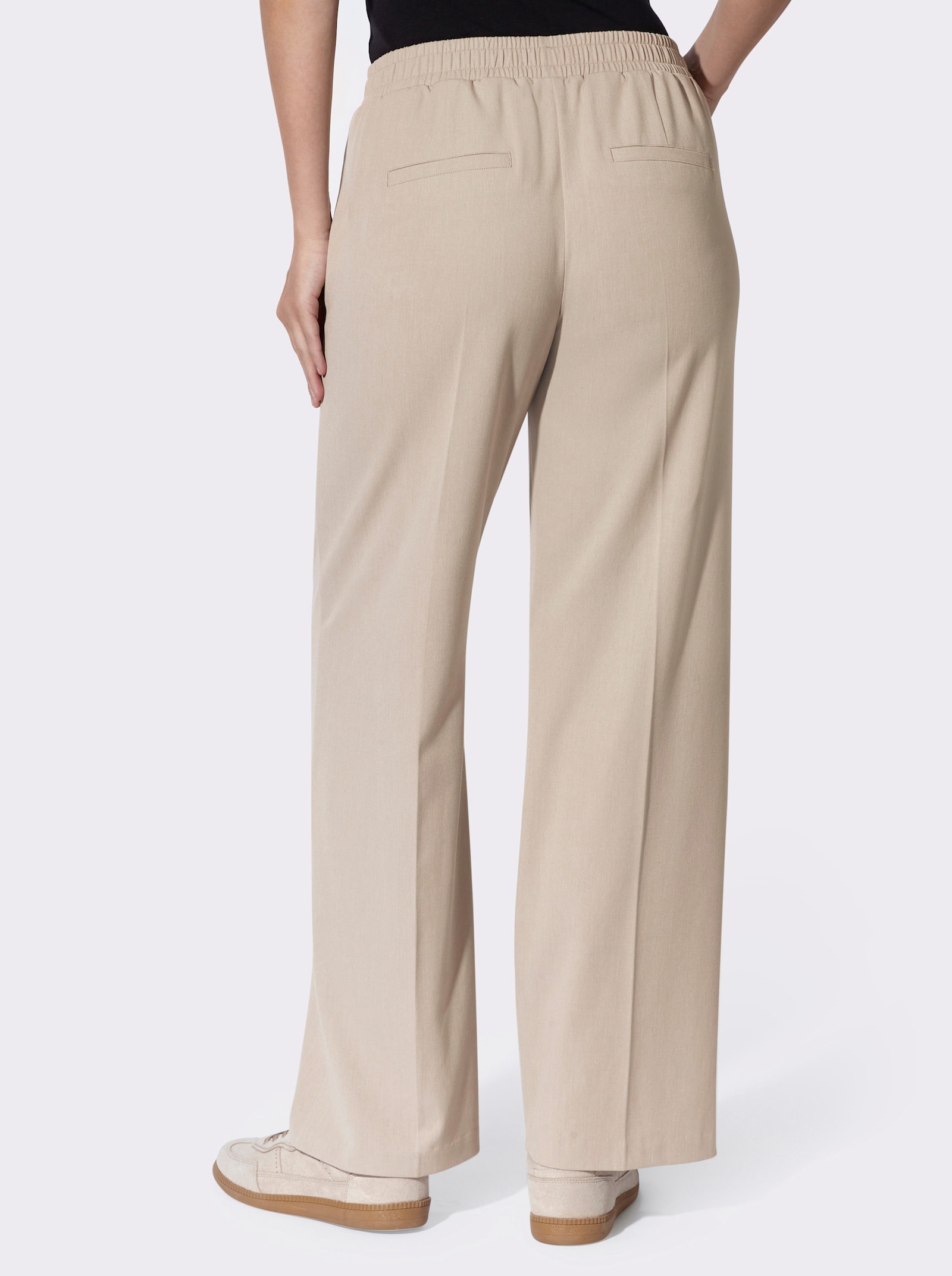 heine Hosen mit Bügelfalte - beige-meliert