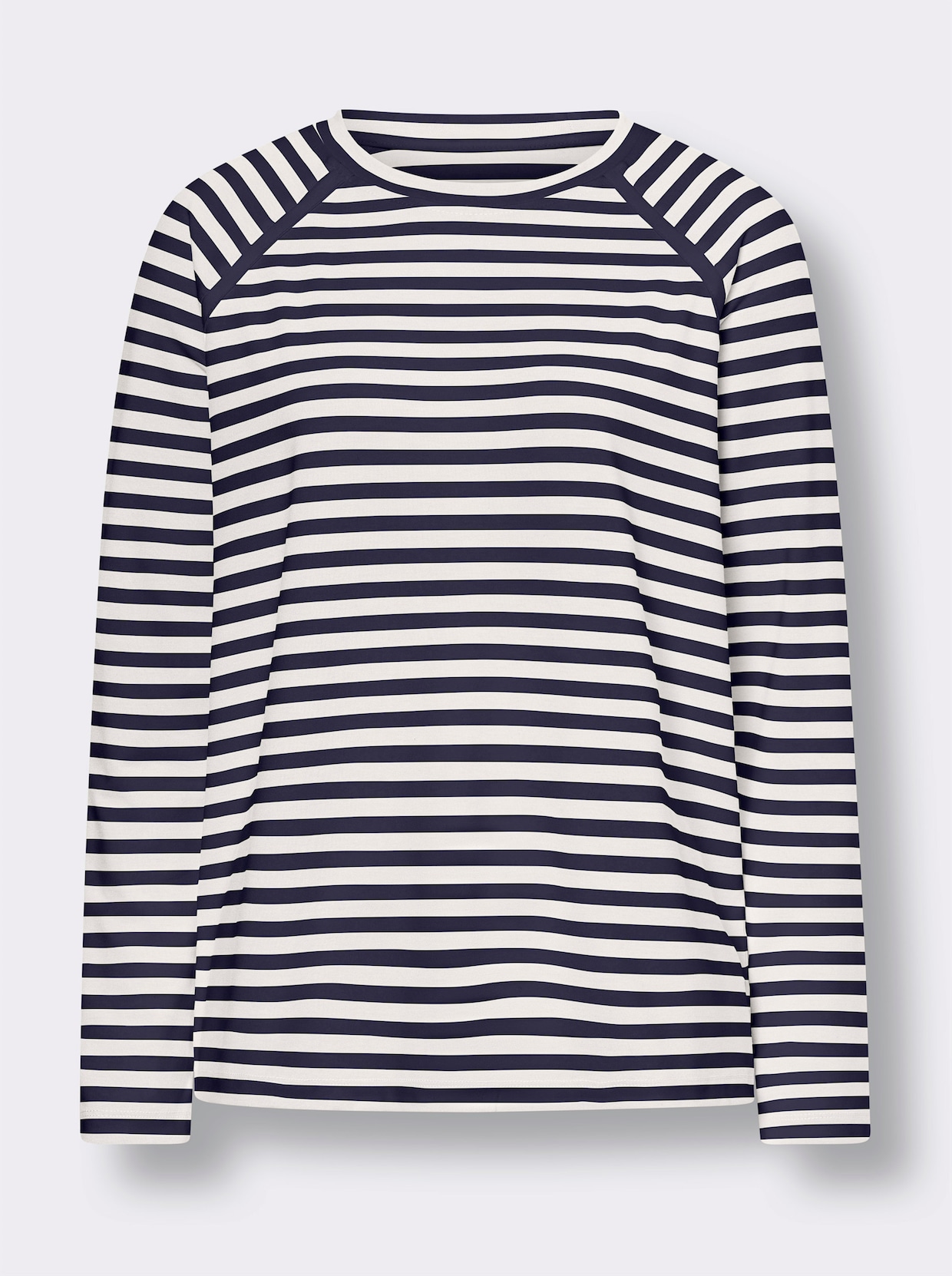 heine Streepjesshirt - marine/ecru gestreept