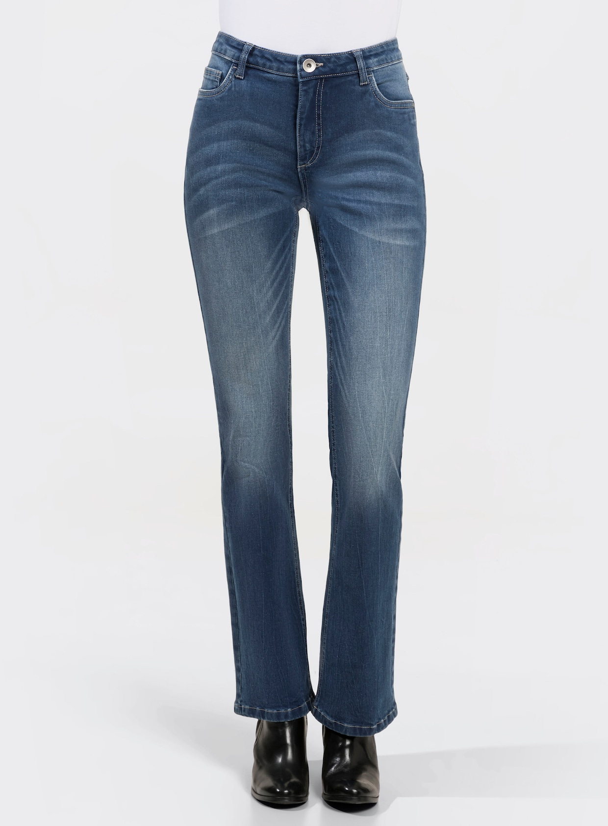 Bootcut jeans - blue-stonewashed