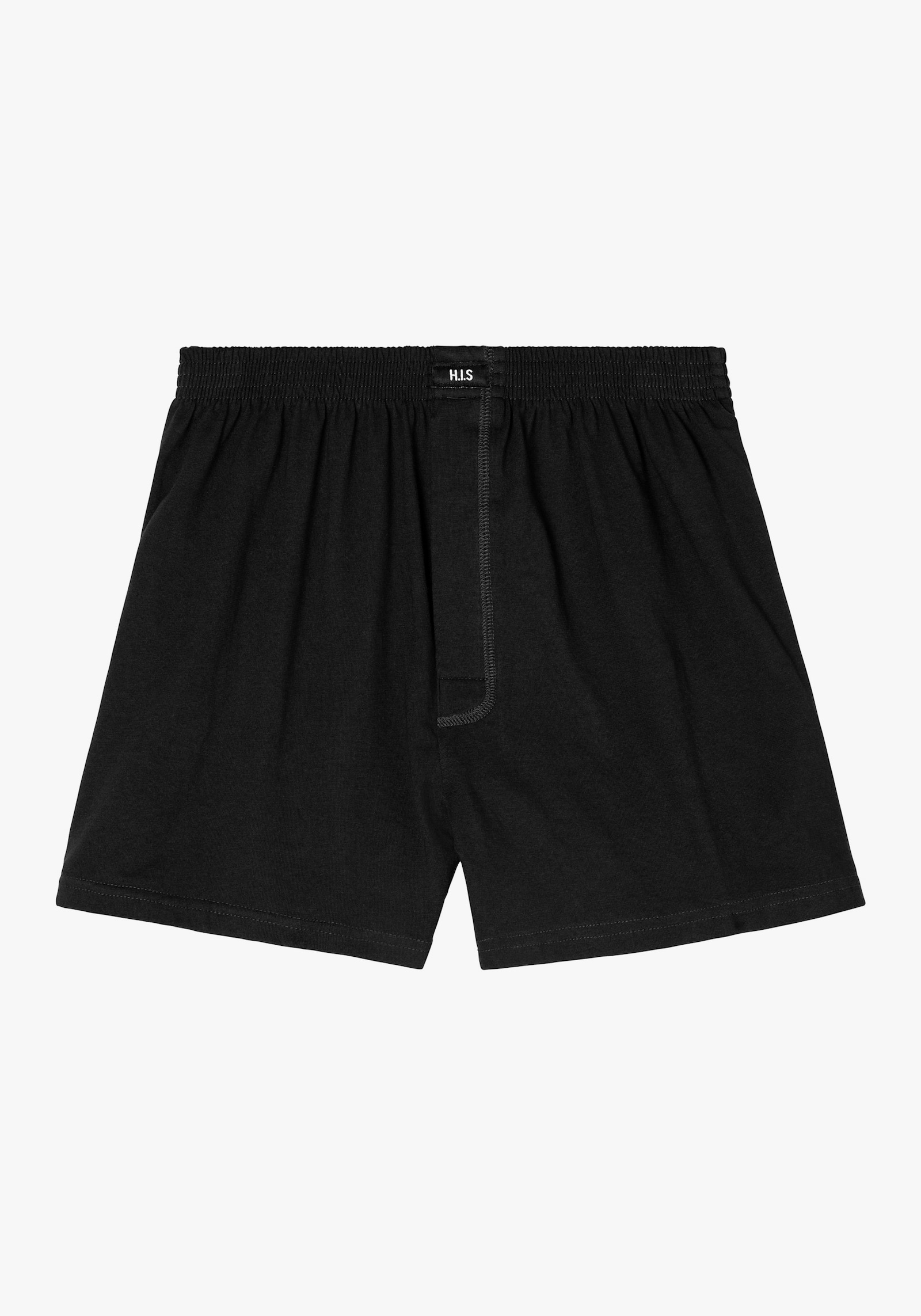 H.I.S Weiter Boxer - grau-meliert-schwarz, schwarz