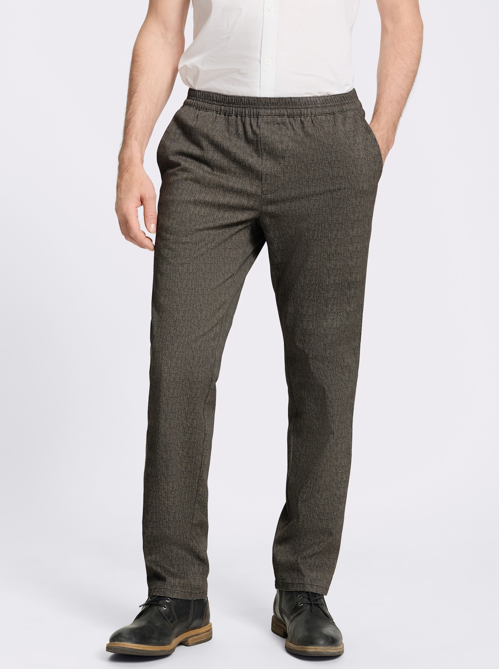 Brühl Schlupfhose mit Easy Care-Ausrüstung - schoko-gemustert