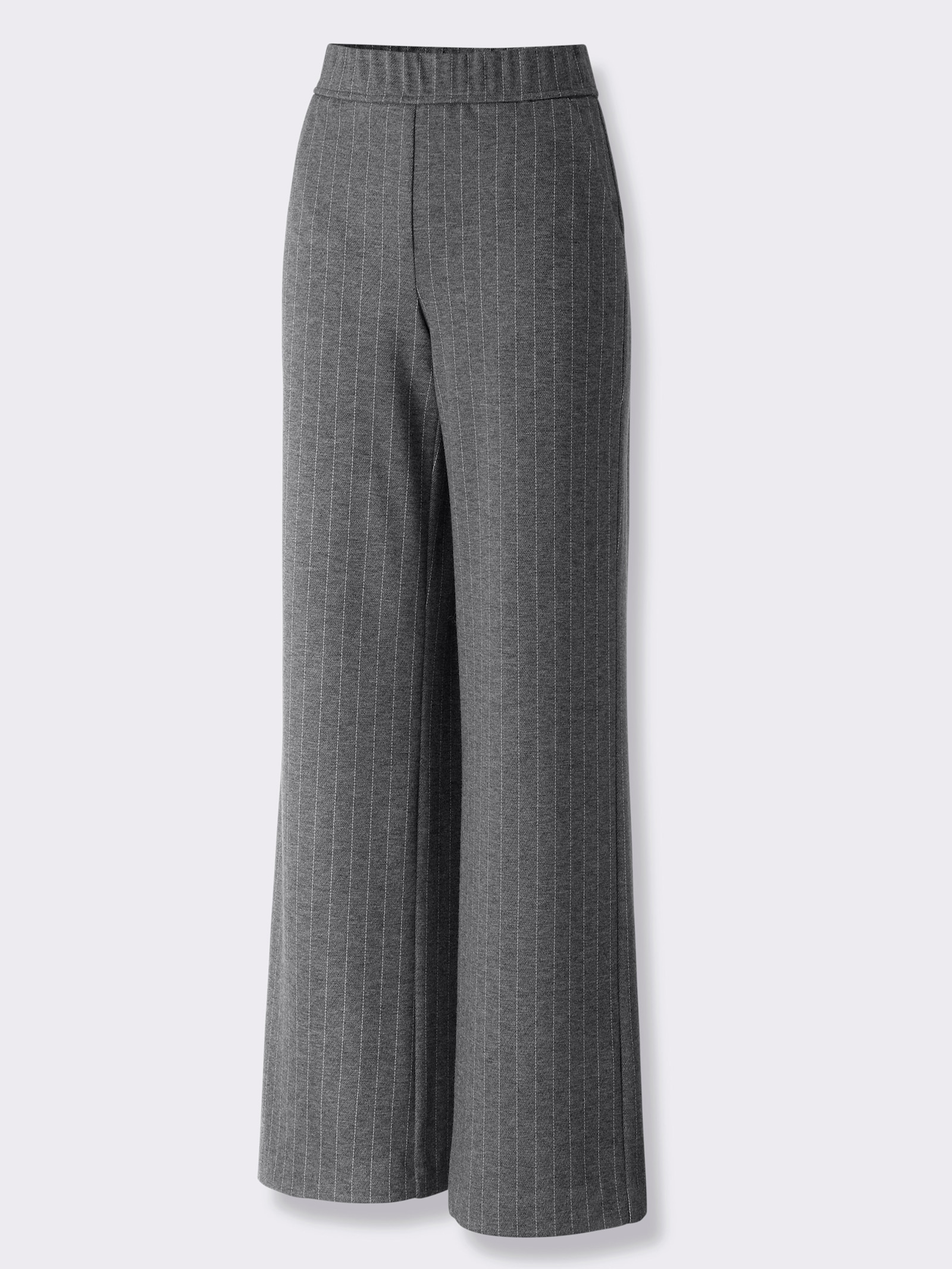 Ascari Schlupfhose mit Streifenmuster - anthrazit-hellgrau-meliert