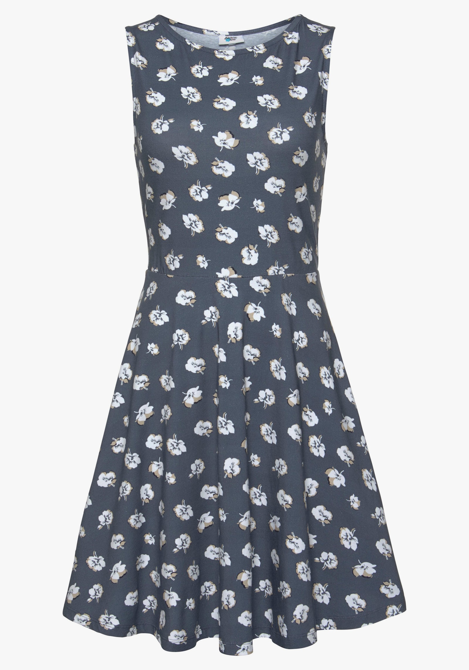 Beachtime Strandkleid - graublau-bedruckt