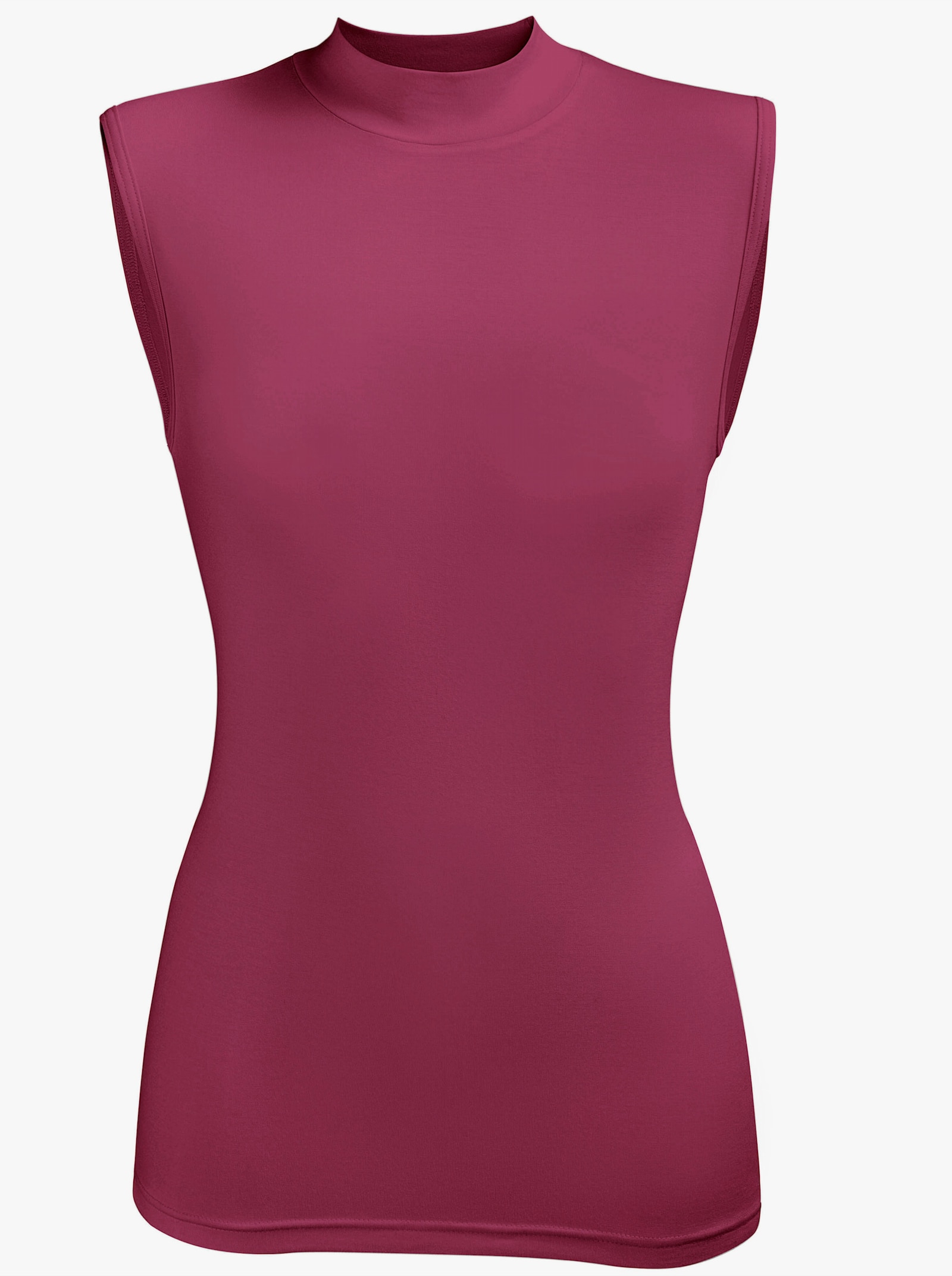 wäschepur Tričko se stojáčkem z modalu - malinově červená