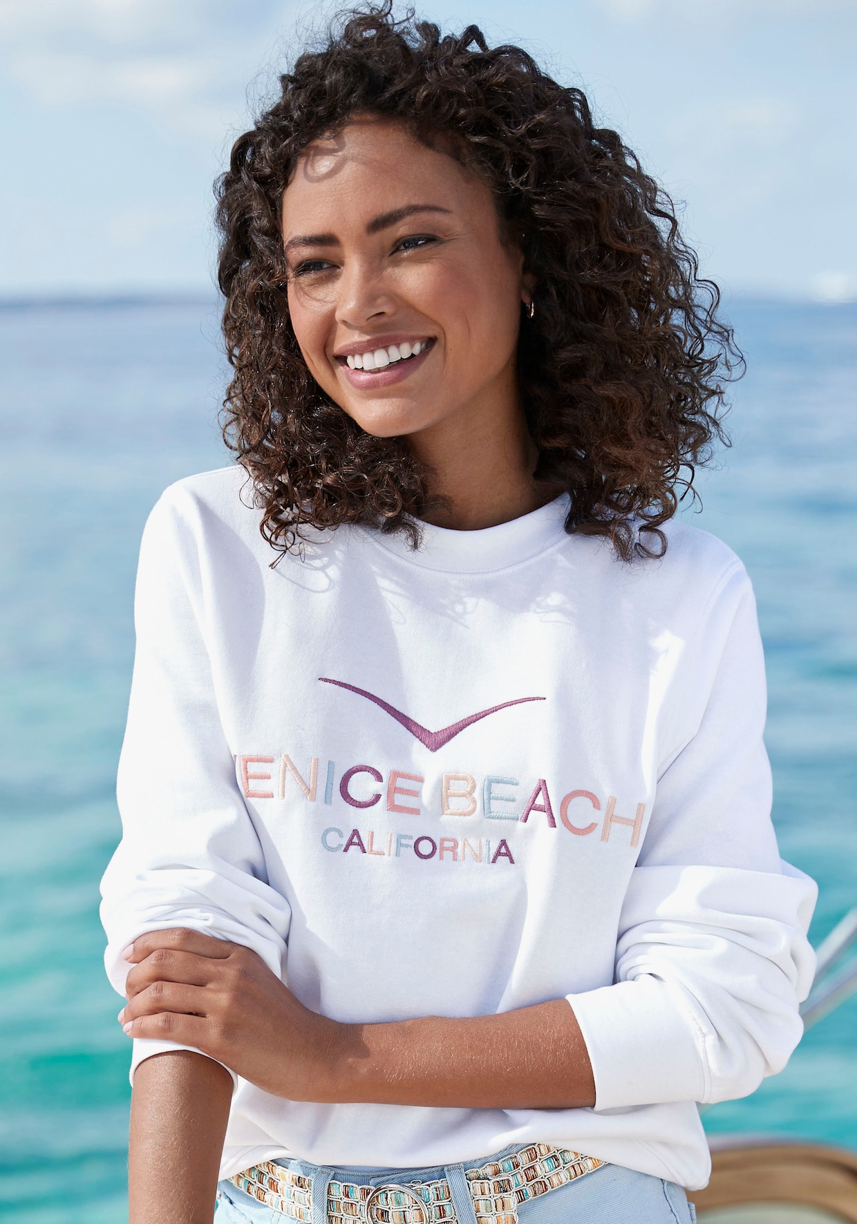 Venice Beach Sweatshirt - blanc