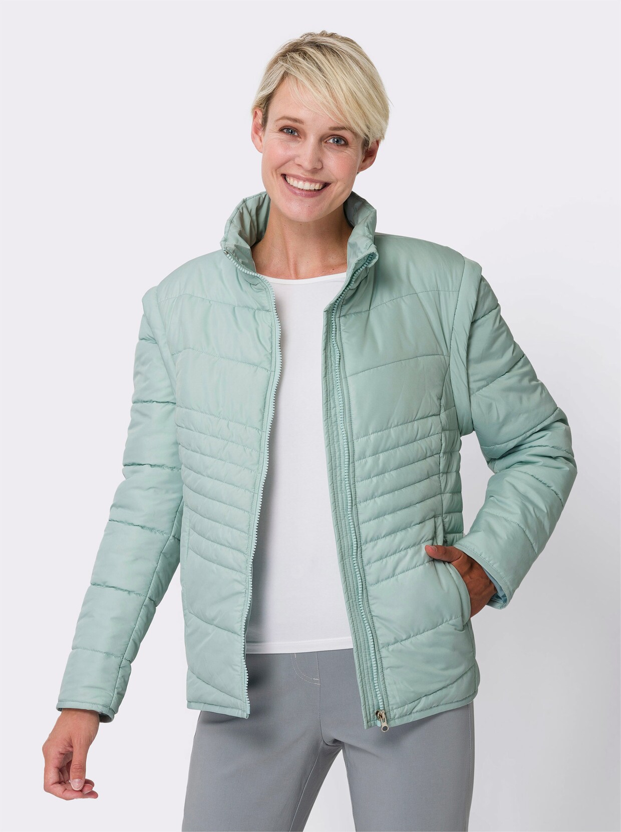 2-in-1-Jacke - kalkmint