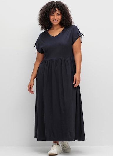 sheego Jerseykleid - tiefblau