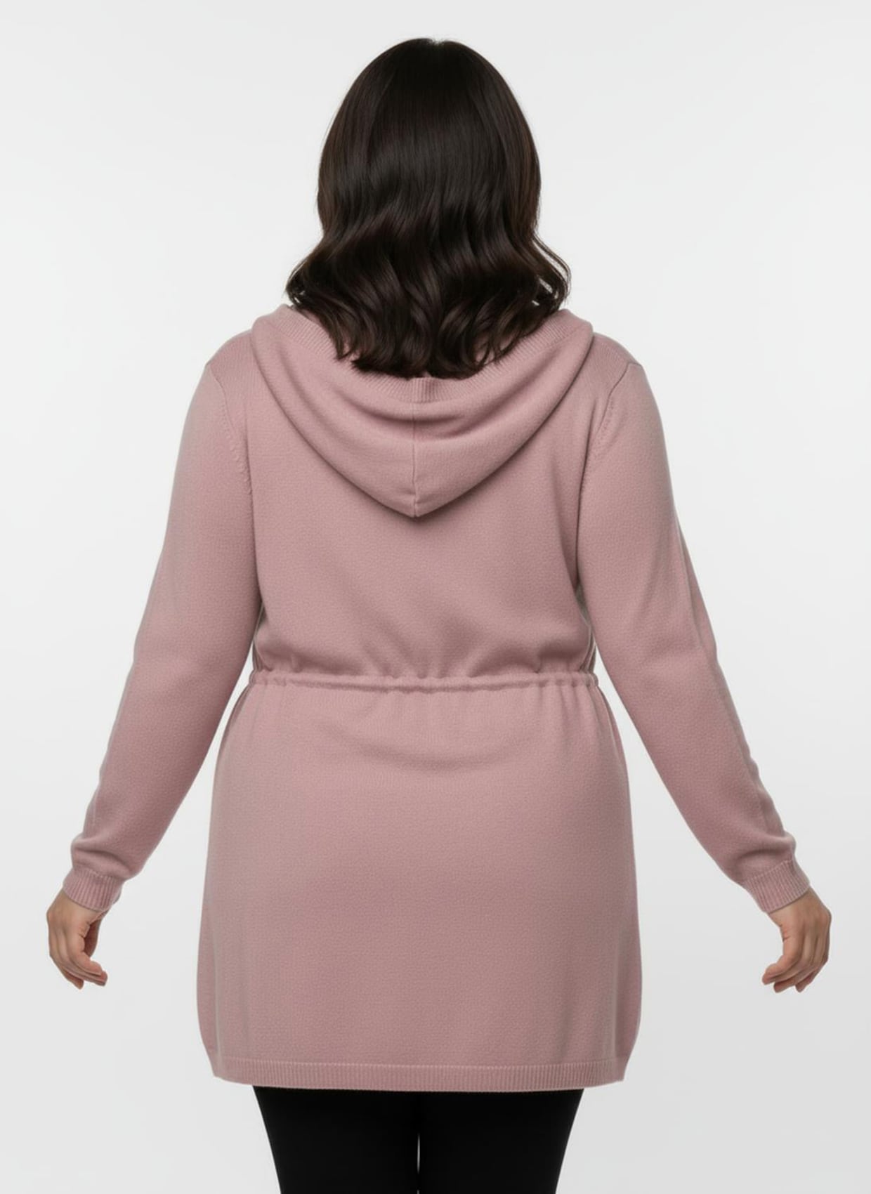 Kapuzenstrickjacke - hortensie