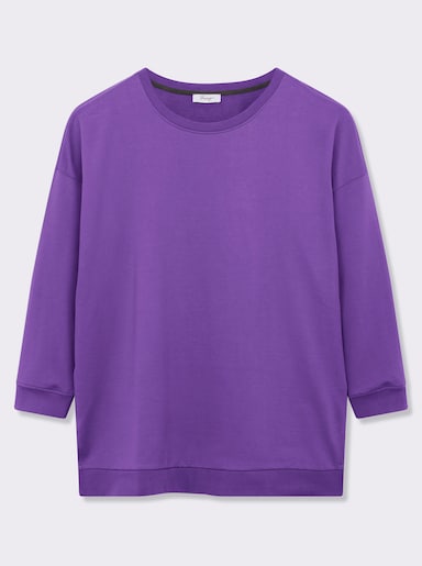 sheego Longsweatshirt - lila