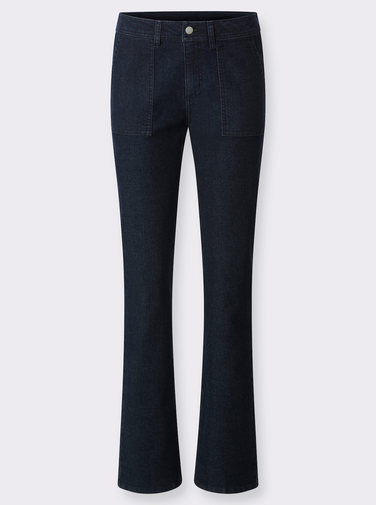 Džínsy, našité vrecká - tmavomodrá