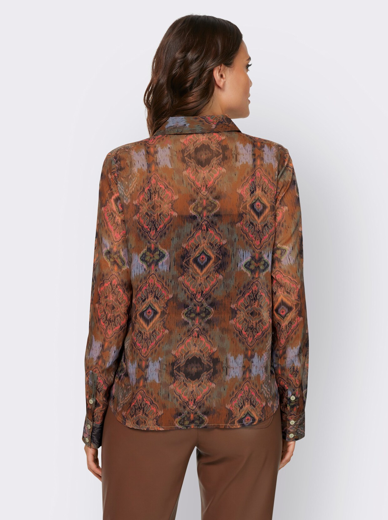 heine Blouse met print - cognac/papaja bedrukt