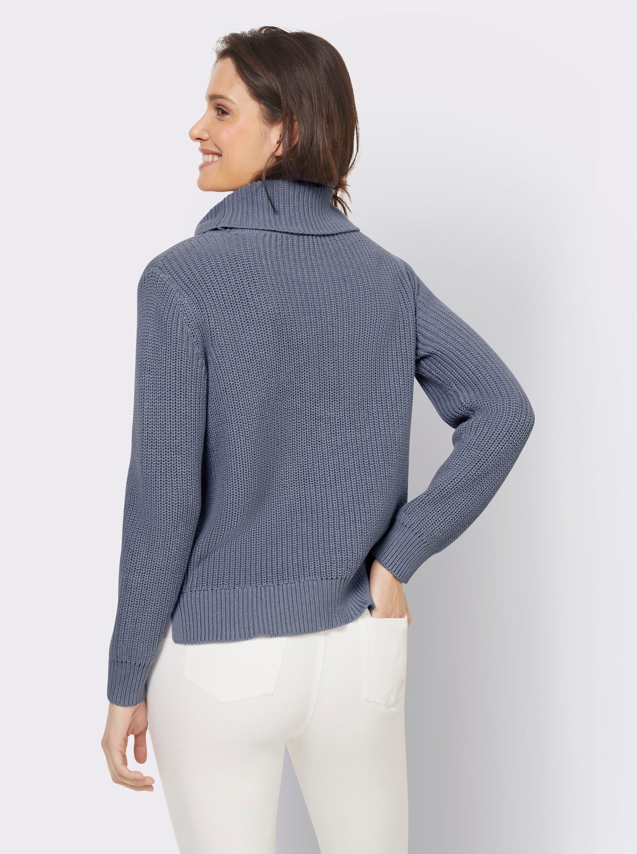 heine pull à col roulé - bleu tourterelle