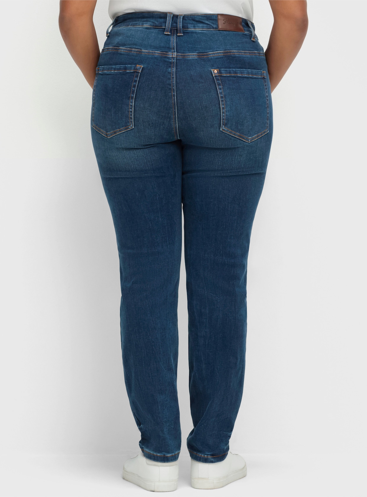 sheego Skinny Jeans - dark blue denim