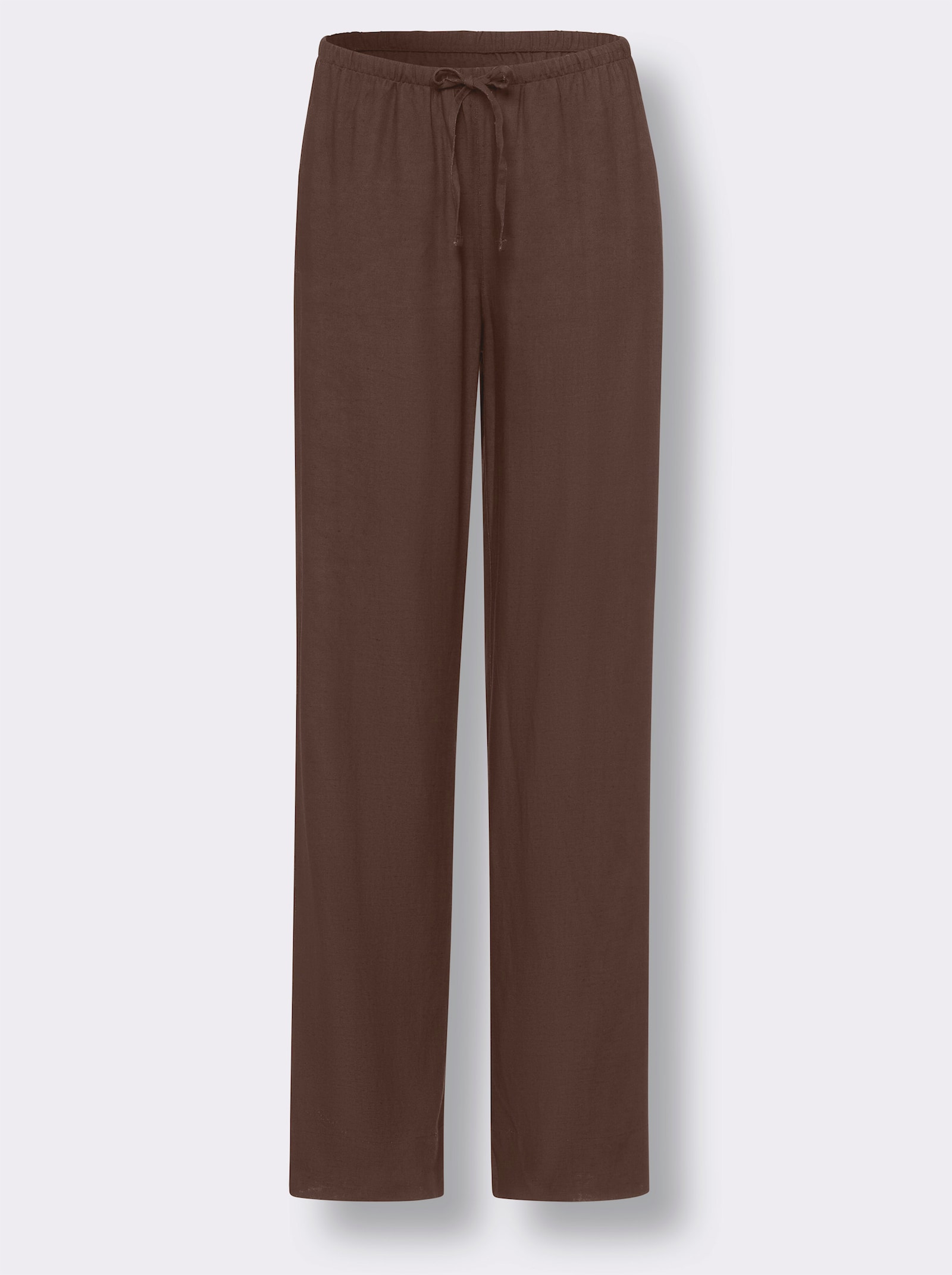 heine Hosenanzug mit Leinen - schoko