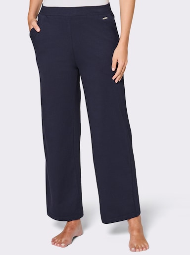 feel good Dehnbund-Hose mit weitem Bein - marine