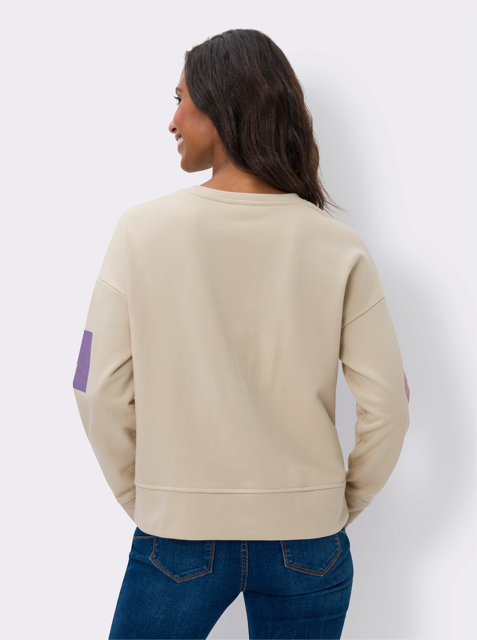 heine Sweatshirt in Oversized-Form - sand