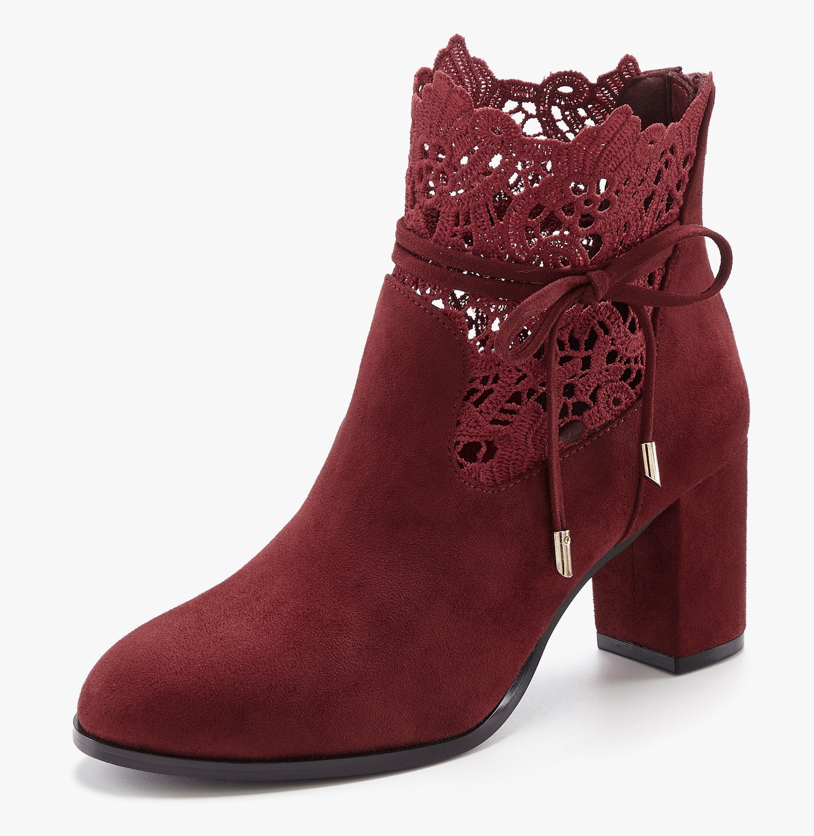 LASCANA High-Heel-Stiefelette - bordeaux